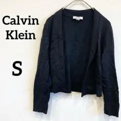 美品✨Calvin Klein カルバンクライン カーディガン 長袖【S】黒