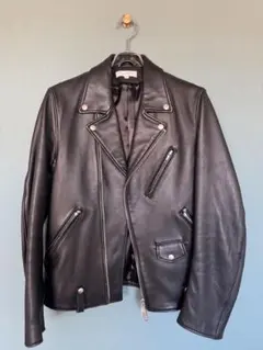 BEAUTY&YOUTH ブラックレザー ダブルライダースジャケット