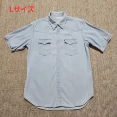 ⭐GU デニムウェスタンシャツ　Lサイズ