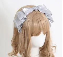 カチューシャ　リボン　ロリータ　コスプレ　地雷　推し活　かわいい　ヘアバンド