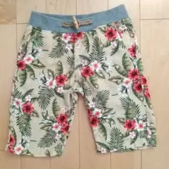 ライトオン バックナンバーキッズ 綿麻花柄パンツ 140cm