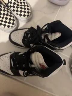 Nike ハイカットスニーカー ホワイト/ブラック パンダ ダンク