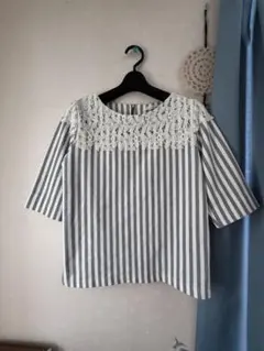 alicia PAGEBOY　ボーダー　カットソー　レースのサムネイル