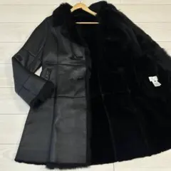 Otto Collection 羊革 コート ファー ラムレザー キルティング
