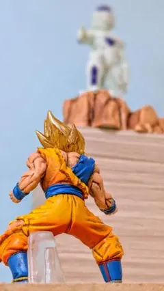 ドラゴンボール フィギュア フリーザ　 孫悟空 超サイヤ人 リペイント