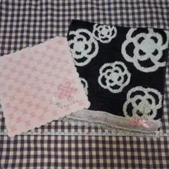 CELINE＆CLATHAS タオルハンカチ2枚セット used