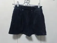 GU キッズ　コーデュロイショートパンツ　紺
