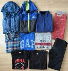Bebeコート adidasジャンパー他☆男の子 まとめ売り秋冬他10点 140