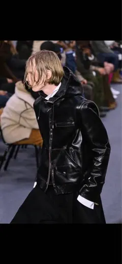 け*い様 sacai 26AW Leather Blouson Black si - メルカリ