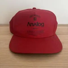 Analog キャップ レッド