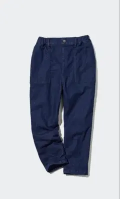 ユニクロUNIQLO⭐︎裏起毛パンツ　デニムライク　150