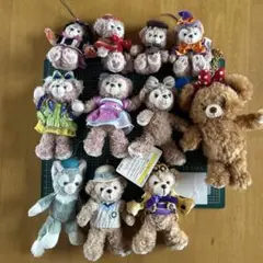 ダッフィー シェリーメイ 他　ぬいぐるみバッジ ディズニー　ハロウィン　色々