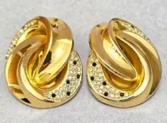 Swarovski スワロフスキー ピアス パヴェ ゴールド K14WG 刻印 - メルカリ