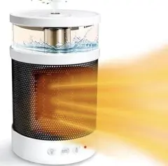 セラミックファンヒーター 加湿器付き 小型 コンパクト 本体のサムネイル