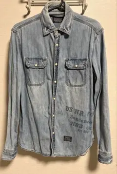 ライトブルーデニムシャツ Sサイズ