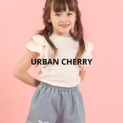 URBAN CHERRY 「快適さらリブ素材」 リブフリルノースリーブＴシャツのサムネイル