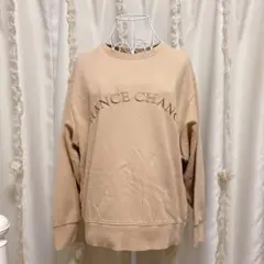 韓国 CHANCECHANCE チャンスチャンス スウェット ベージュ　Sのサムネイル