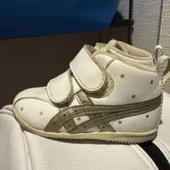 ASICS ベビー スニーカー ホワイト 星柄