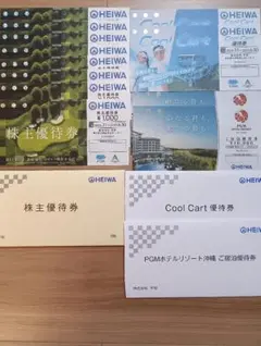 HEIWA 平和 株主優待券 8枚 PGMホテル沖縄 Cool Cartのサムネイル