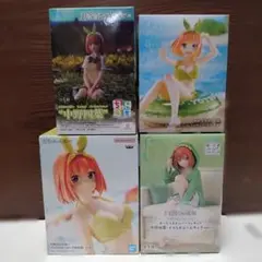 五等分の花嫁　中野四葉　フィギュア　4個セット　ちょこのせ
