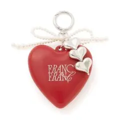 Francfranc チャーム付き ミラー＆ブラシ レッドのサムネイル