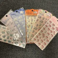 新品未開封　キャンドゥ サンリオ ぷくっとシール コンプリート 6枚セット