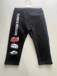 【美品】トミカ 車刺繍 ブラックパンツ