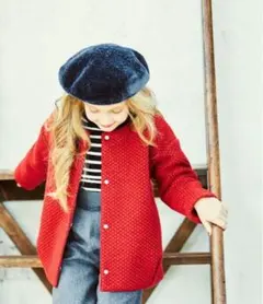 ブランシェス branshes ポップコーンニットソージャケット 110cm