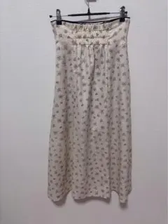 deicy 花柄フレアスカート クリーム色