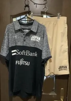 バスケットボール 日本代表 選手支給品 上下セットアンダーアーマー
