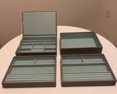 STACKERS ジュエリーボックス　グレー　ミントグリーン