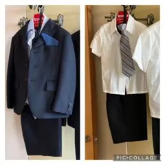 キッズ　フォーマル　110  半袖シャツ付　5点セット