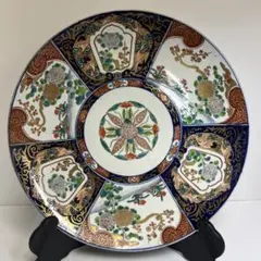 有田焼 昭峰作 古伊万里様式 大皿 飾皿 飾り皿 約36cm 金彩 伝統工芸