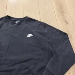 い*す様 US古着 NIKE ナイキ スウェット スウッシュ刺繍 ブラック 黒