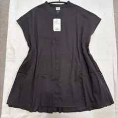 コットンボイルサイドギャザーブラウス