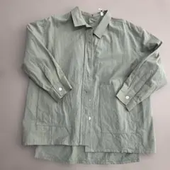CLANE ジュエリーオーバーシャツ ブラウス ミントグリーン 変形 1 訳 