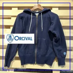 ORCIVALオーシバル ジップアップパーカー ネイビー サイズ14 裏毛