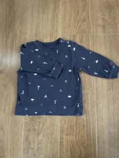 Cottoli マリン柄 長袖Tシャツ 80cm