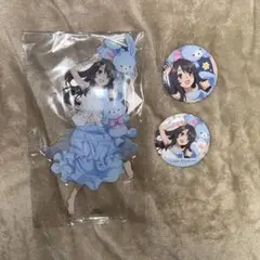 青ブタ ハピネス缶バッジ B賞 BIGアクリルスタンド バッジ 広川卯月