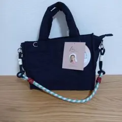 しまむら MUMUコラボ　ハッピーバックのショルダーバッグ ブラックのサムネイル