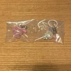 ゆるっとめじるしチャーム　サンリオ　ウサハナ　ボンボンリボン