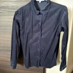 INES DE LA FRESSANGE ネイビー長袖シャツ M