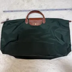 【希少】LONGCHAMP ロンシャン ボストンバッグ XL トラベルバッグ 緑のサムネイル