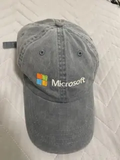 Microsoft キャップ グレー