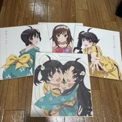 物語シリーズ 色紙 4枚セット わたなべあきお 物語シリーズ 色紙 4枚セット わたなべあきお - メルカリ