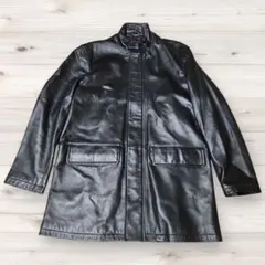 LICORICE COLLEZIONE　ラムレザーコート　ブラックのサムネイル