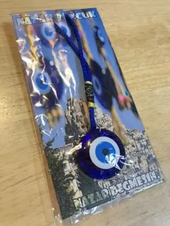 A【新品】ナザールボンジュウ ストラップ ブルー 目玉模様 魔除け