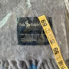 Polo Ralph Lauren グレー マフラー ラムウール100%