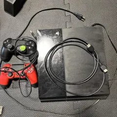 PlayStation 4 本体 赤黒コントローラー付き