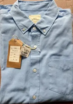 新品　未使用　CORISCO 長袖シャツ LL SAX メンズのサムネイル